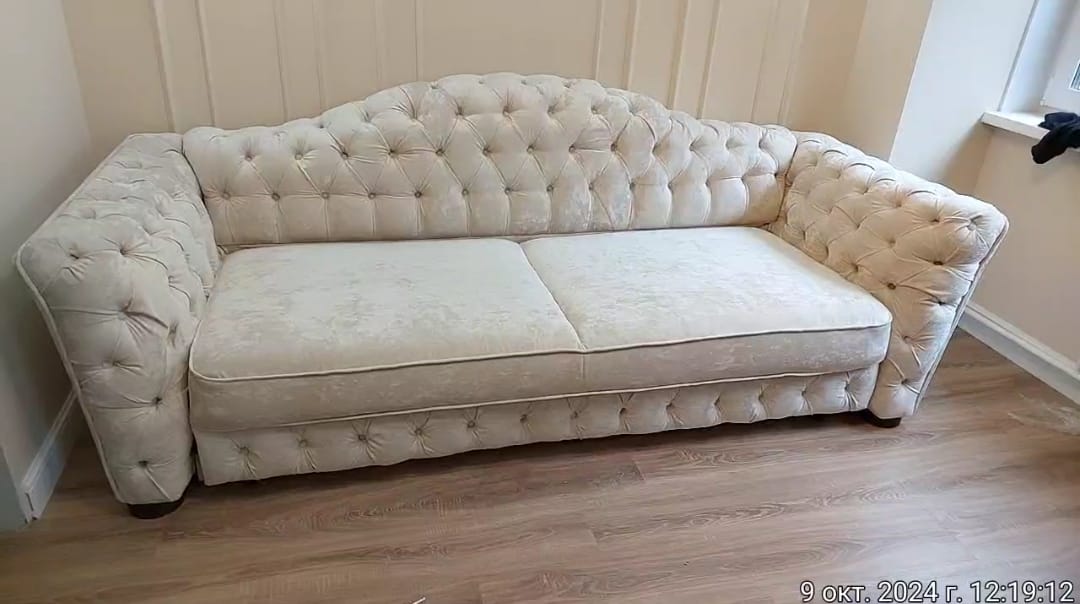 Замена обивки дивана на дому. Снежногорск